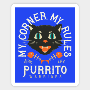 Alley Cat Purrito Warriors Magnet